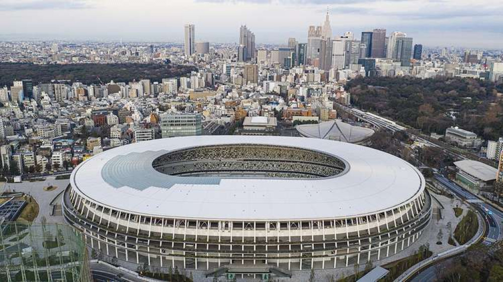 An aerial view of Japan National Stadium (Image: Arne Müseler). An aerial view of Japan National Stadium (Image: Arne Müseler).