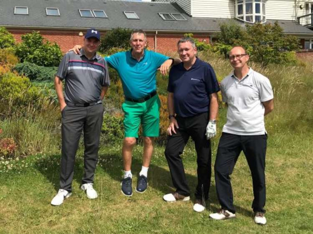 (left to right) at Wychwood Park Hotel and Golf Club are Karl Garcia, Chris Hoesli, Alastair Christopherson and Andy Worth.