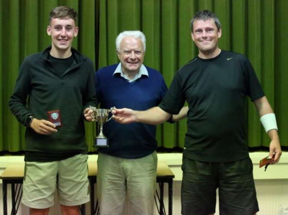 Open double winners George Raiswell (left) and Andrew Good.