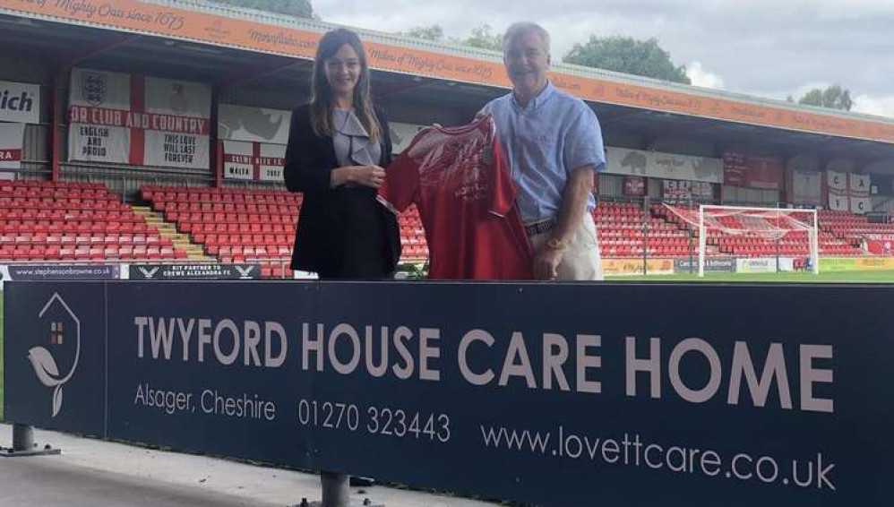 Crewe Alex have teamed up with Twyford House Care Home in Alsager.