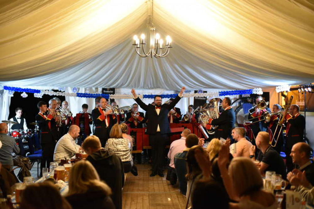 The marquee was packed out for the hotel's Oktoberfest.