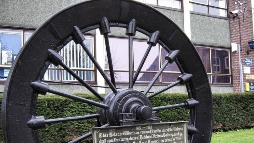 The wheel will remain outside the town hall.