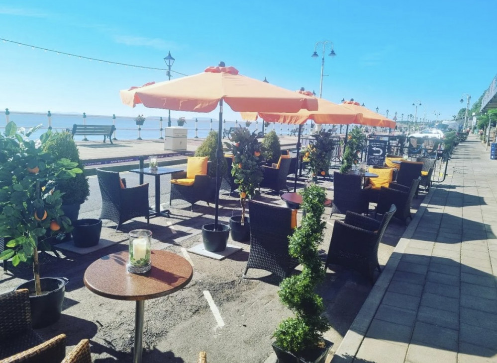 The temporary outdoor seating on Penarth Esplanade is due to end on June 30, 2022. (Image credit: Casa De Margarita)