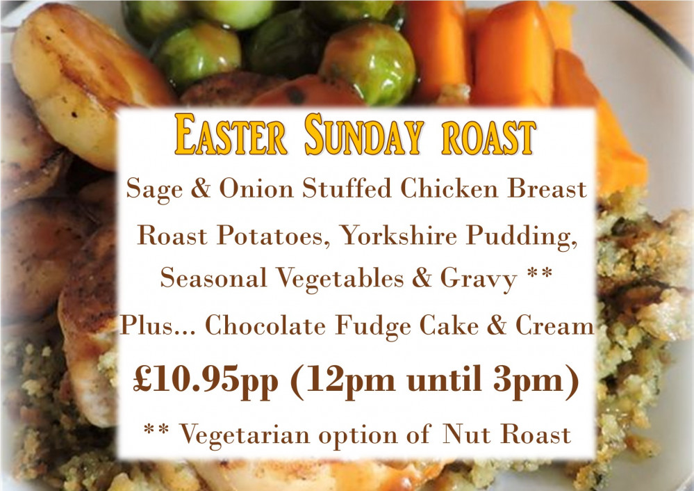 Easter Sundat roast at The Bell. Easter Sundat roast at The Bell.