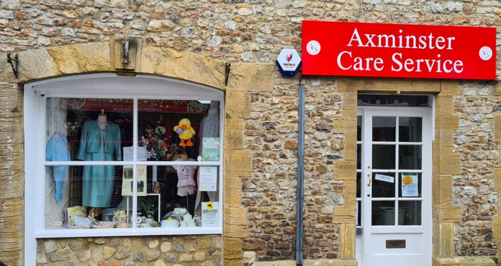 The Axminster Care Service shop in South Street has been given a new look