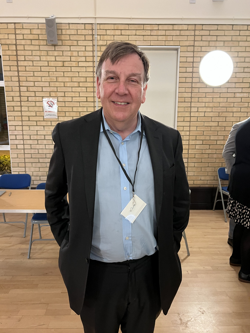 Maldon MP John Whittingdale was present at the count (Photo: Ben Shahrabi)