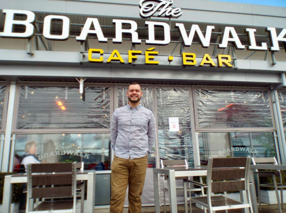 Tom Evans, general manager of Felixstowe's Boardwalk Café Bar