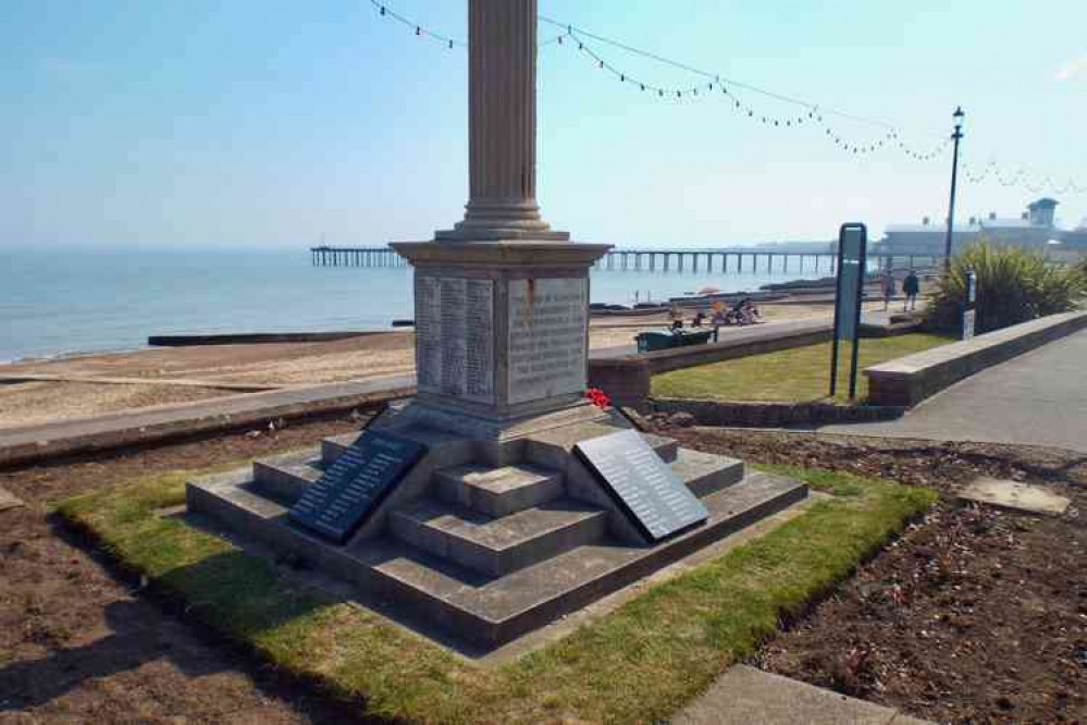 There will be a two minute silence at Felixstowe War Memorial