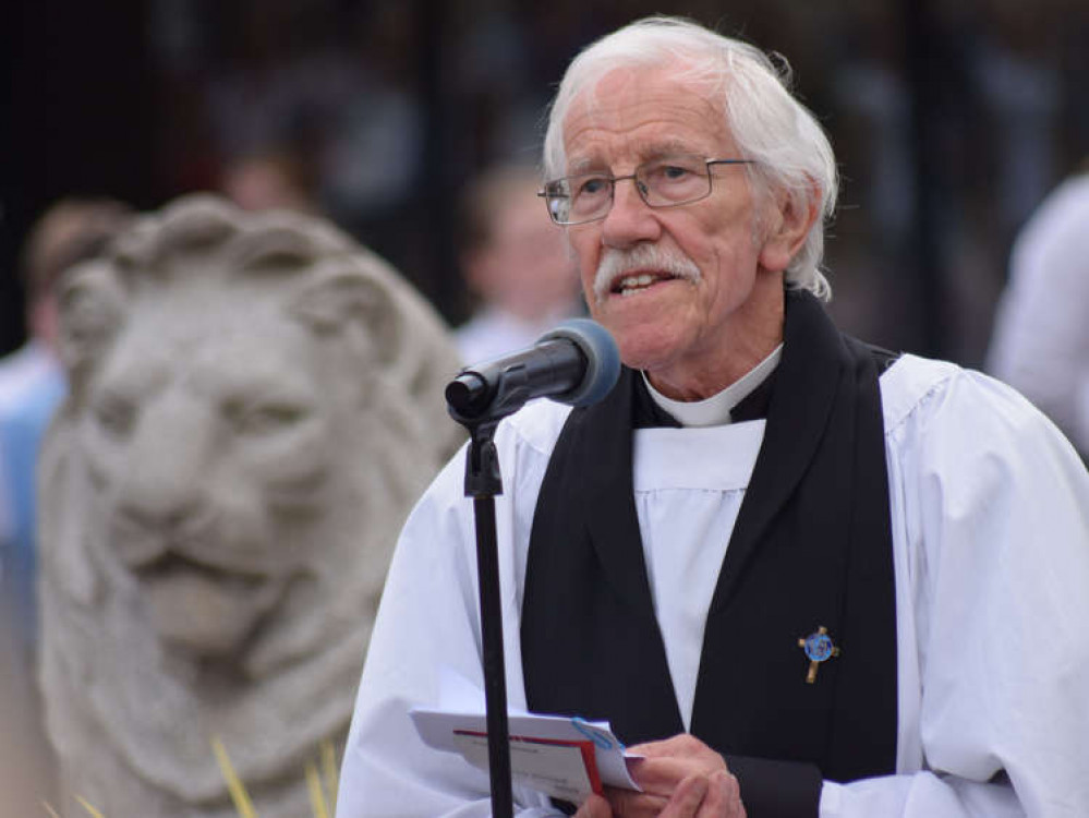 The Rev. Sambrook at a Crewe Armed Forces Day (Picture: Jonathan White).