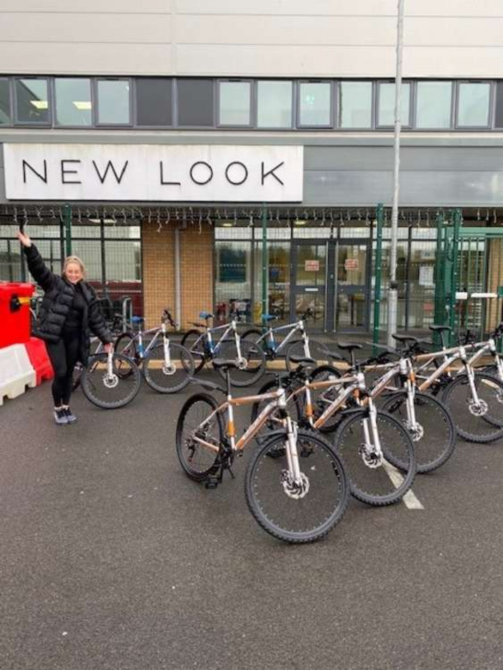 The bikes will be donated to workers recruited at fashion retail giant New Look's local site.