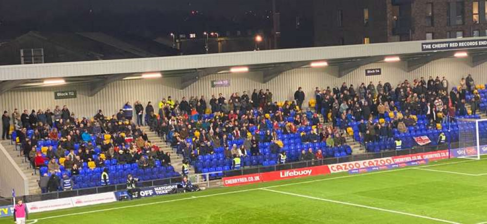 Alex fans at AFC Wimbledon tonight.