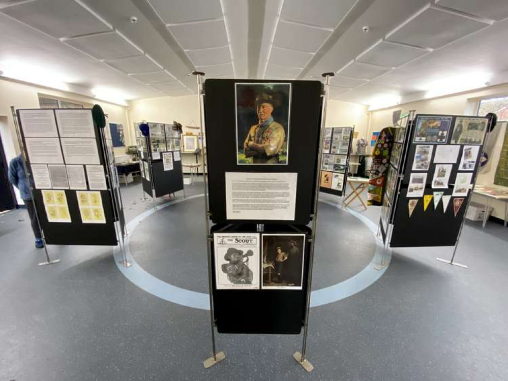 Display stands at Wistaston Scout Group's centre in Elm Drive.