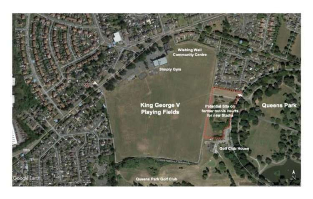 Crewe FC have plans for a new home on land next to King George V Playing Fields.