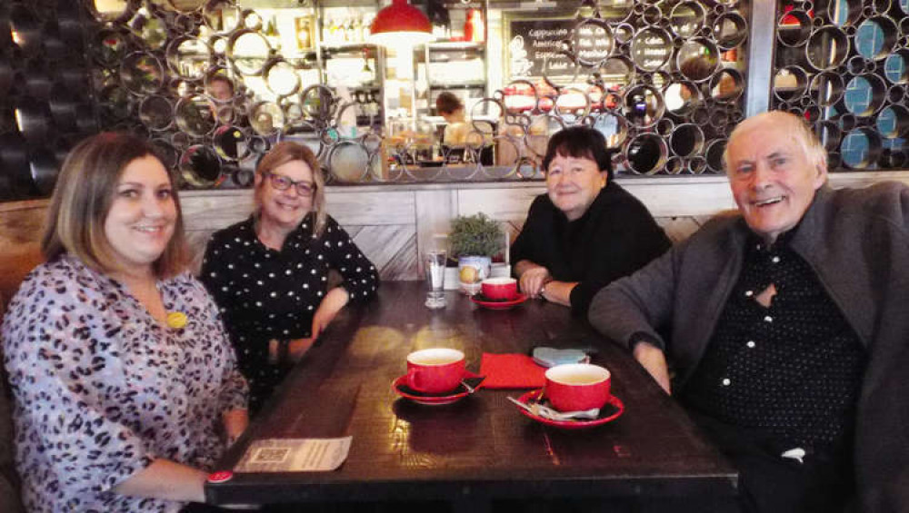 Meet Up Monday at the Boardwalk Cafe bar with Heidi Manning, Tina Durrant, Jane Barnett and Tony Hitchcock Meet Up Monday at the Boardwalk Cafe bar with Heidi Manning, Tina Durrant, Jane Barnett and Tony Hitchcock