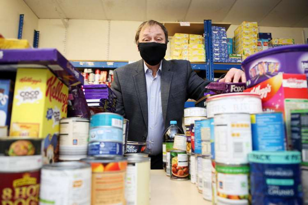 Food donations at St.Paul's Pantry.