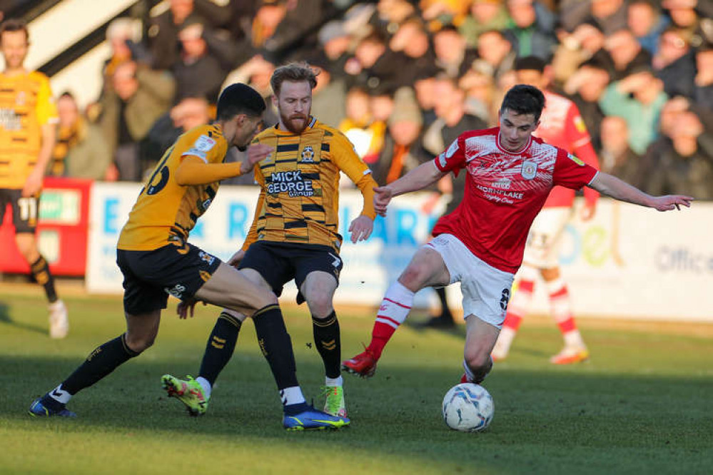 Tommy Lowery in the thick of the action (Picture Credit: Kevin Warburton). Tommy Lowery in the thick of the action (Picture Credit: Kevin Warburton).