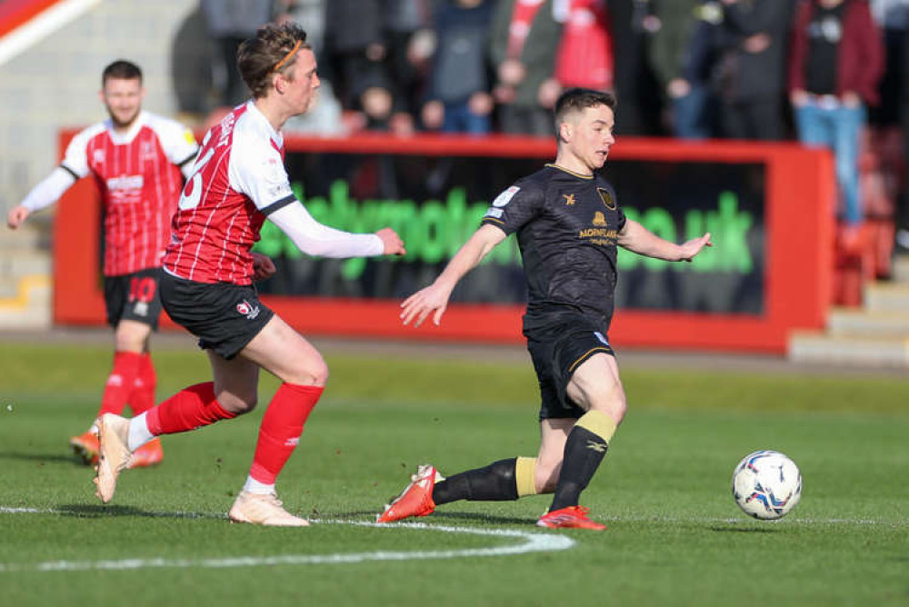 Tommy Lowery in the thick of the action (Picture credit: Kevin Warburton). Tommy Lowery in the thick of the action (Picture credit: Kevin Warburton).