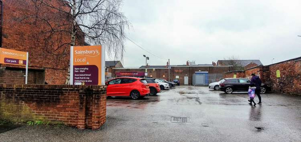 Sainsbury's Local car park entrance from Brooklyn street