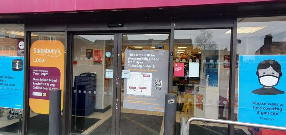 Sainsbury's Local closed for the last time on Saturday.