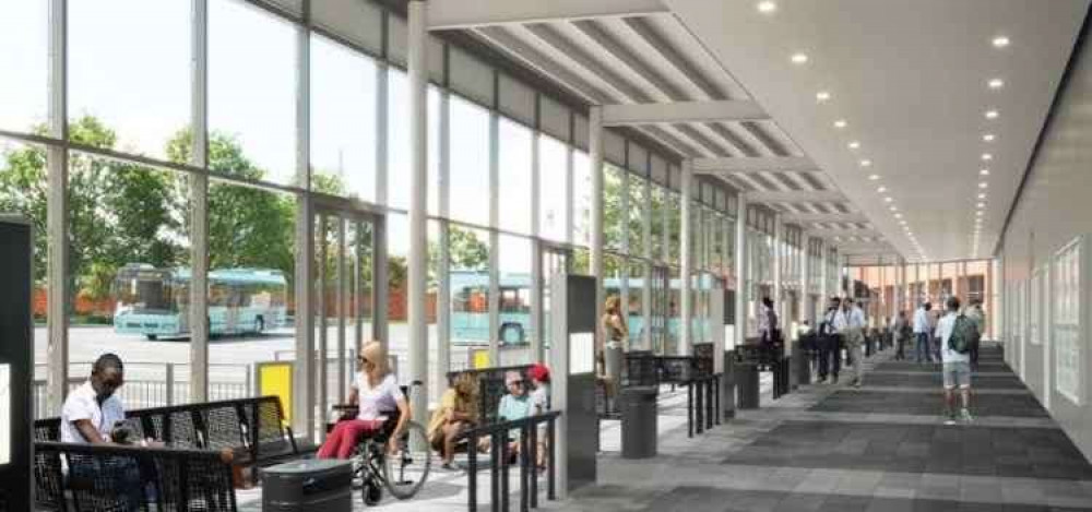 Crewe's new bus interchange hoped to be completed next year. (Picture credit: Cheshire East)