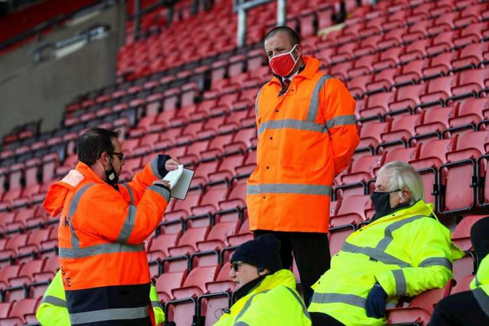 Stewards at Crewe Alex will be the first to be made aware of a medical emergency within the stadium. (Picture credit: Crewe Alexandra)