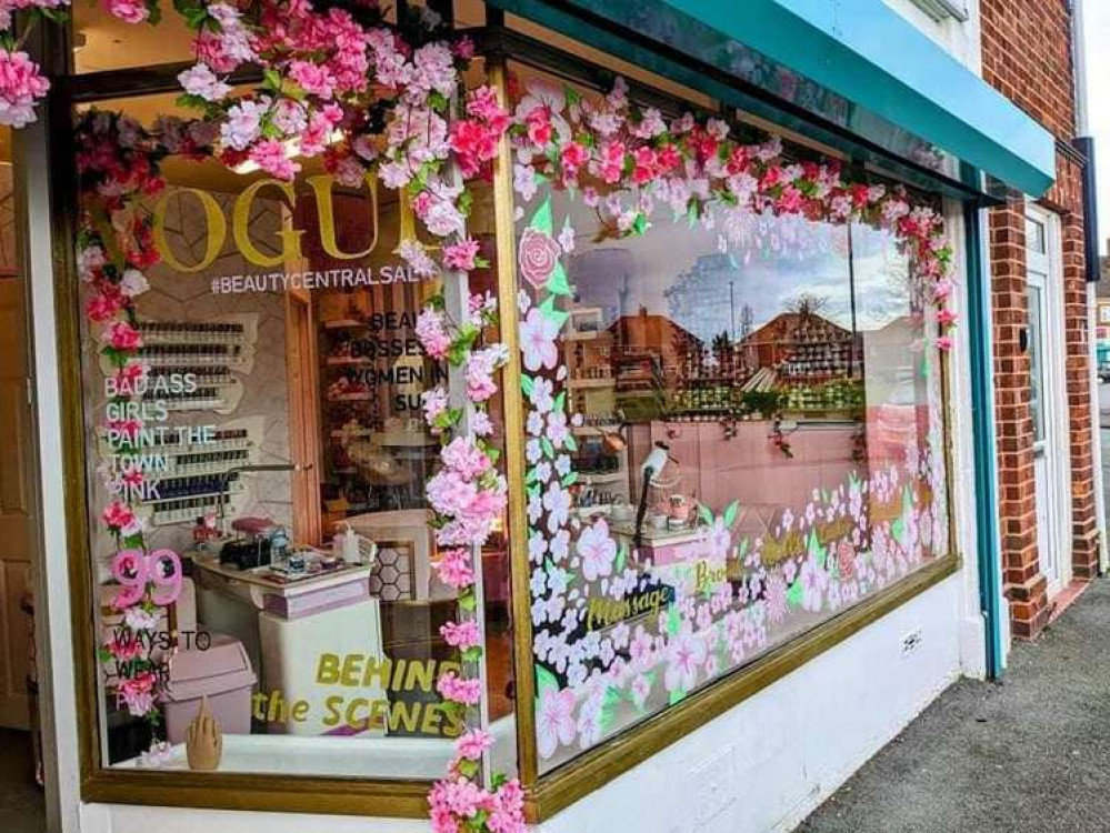 The outside of Beauty Central, Coronation Crescent.