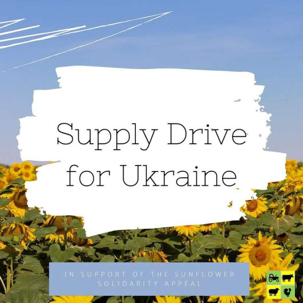 The farm sent 263 boxes and £145 worth of donations to the Ukraine border this March.