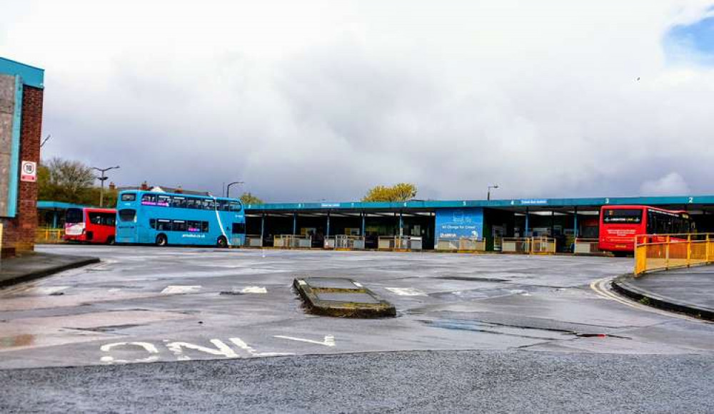 Crewe bus station today (April 7). Crewe bus services are in need of more investment - according to Cheshire East Council. (Ryan Parker)