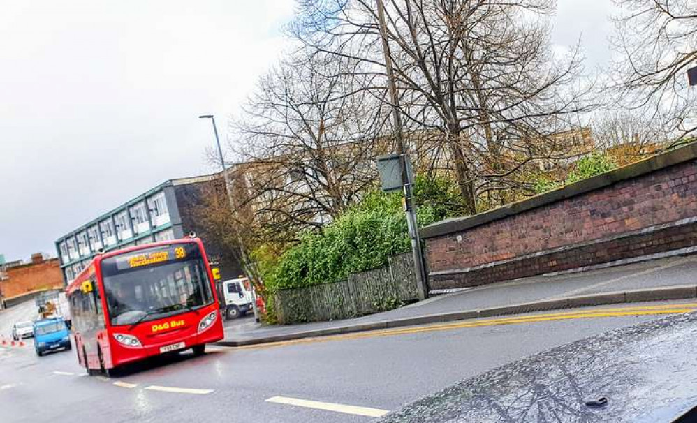 The 38 Crewe to Macclesfield bus coming from Crewe town centre. (Ryan Parker)