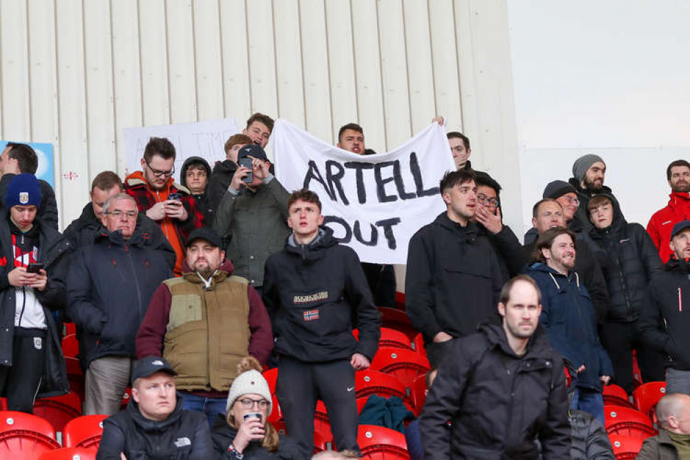 Dissenting fans let their feelings be known (Picture credit: Kevin Warburton).