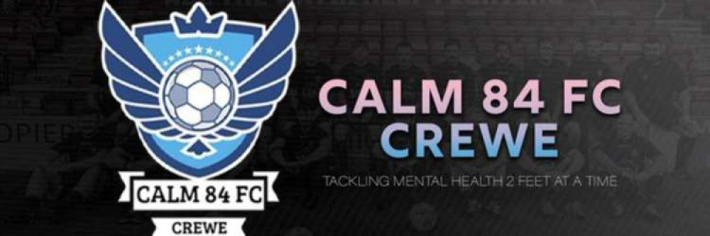 CALM 84 FC Crewe play a celebrity charity football match