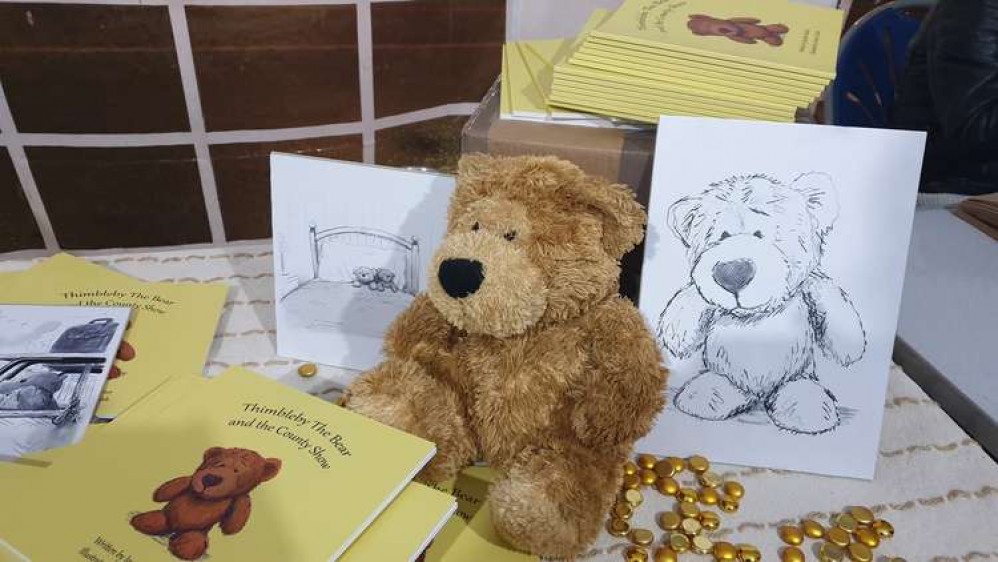 Thimbleby the Bear will be at Alsager Animals in Need coffee morning on Saturday at the Civic Hall