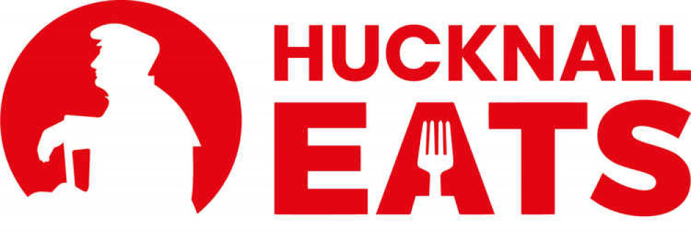 Hucknall Eats' logo.