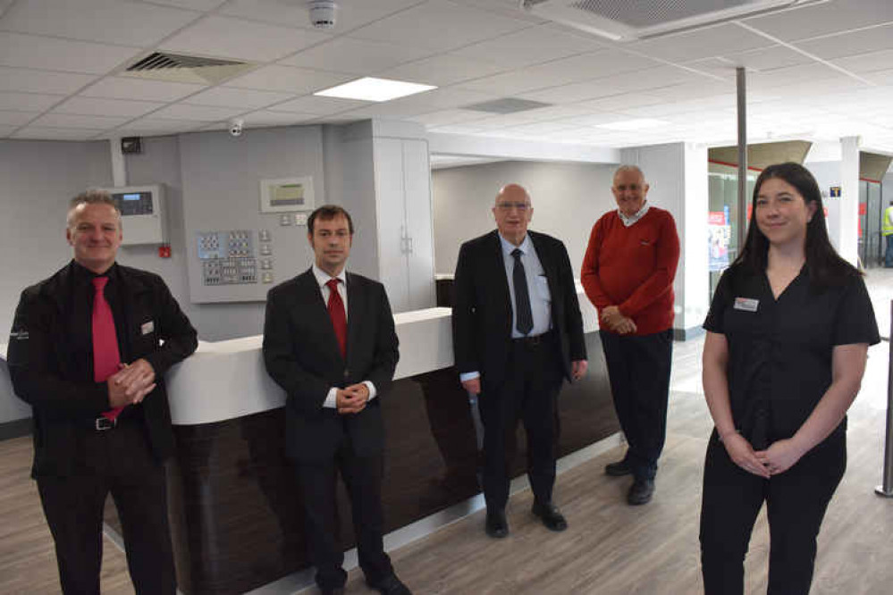 All three Councillors officially opening the front of house area at Hucknall Leisure Centre earlier this month. Photo Credit: Ashfield District Council