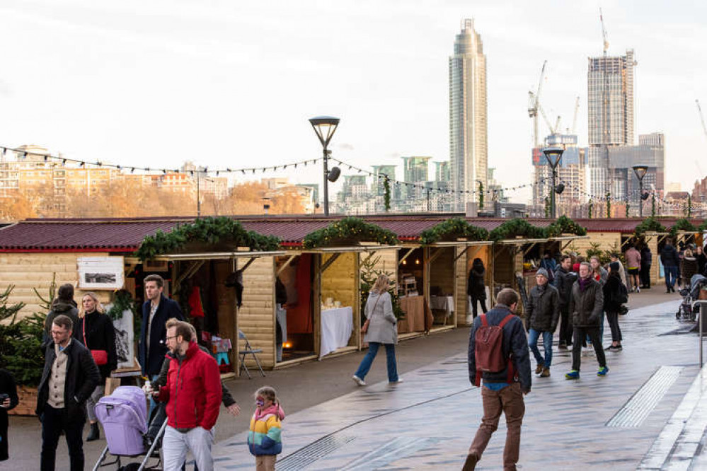 Last minute gifts can be purchased from some of the market stalls (credit: Battersea Power Station)