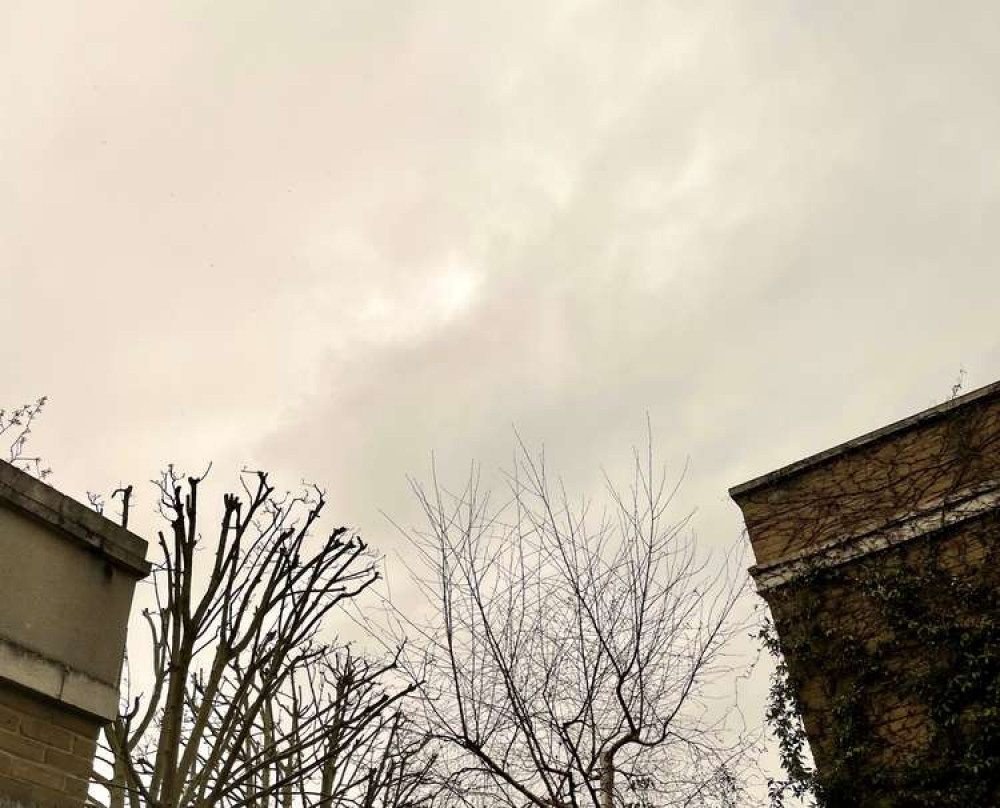 Skies in London have been taking on a gritty hue throughout the day