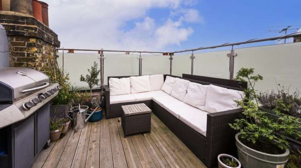 The private terrace (credit: Savills) The private terrace (credit: Savills)