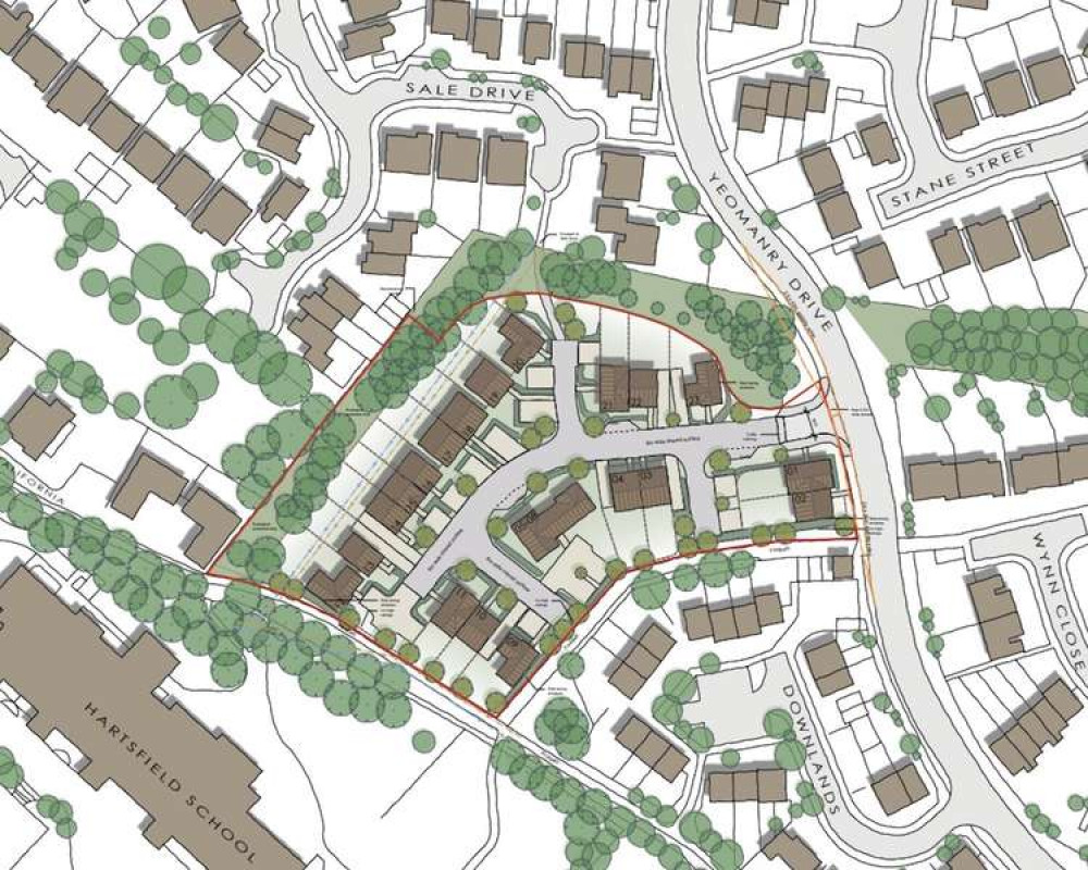 New homes given green light in Baldock. An indicative map of how the proposals off Yeomanry Drive may look Credit: BBR Architects Clear for LDRS partners New homes given green light in Baldock. An indicative map of how the proposals off Yeomanry Drive may look Credit: BBR Architects Clear for LDRS partners