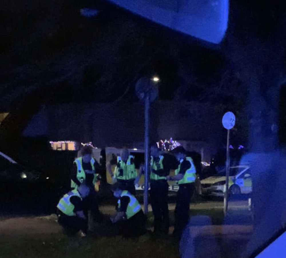 Police at the scene in Letchworth on Monday evening. CREDIT: Nub News Police at the scene in Letchworth on Monday evening. CREDIT: Nub News
