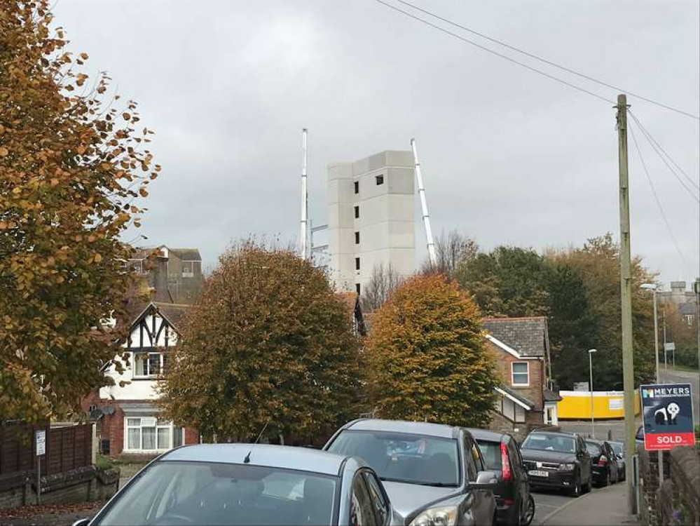 The multi-storey car park at Dorset County Hospital