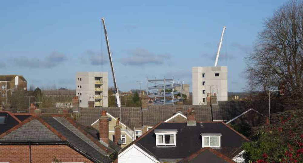 The multi-storey car park at Dorset County Hospital