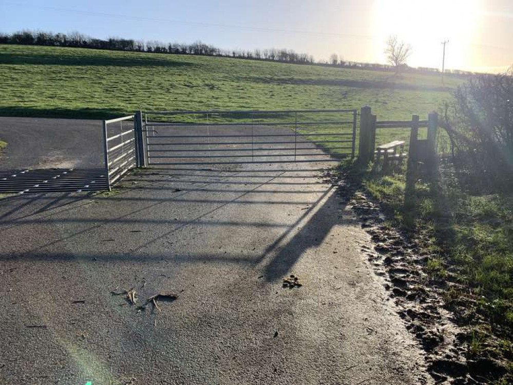 Go over the stile and through the field to the right