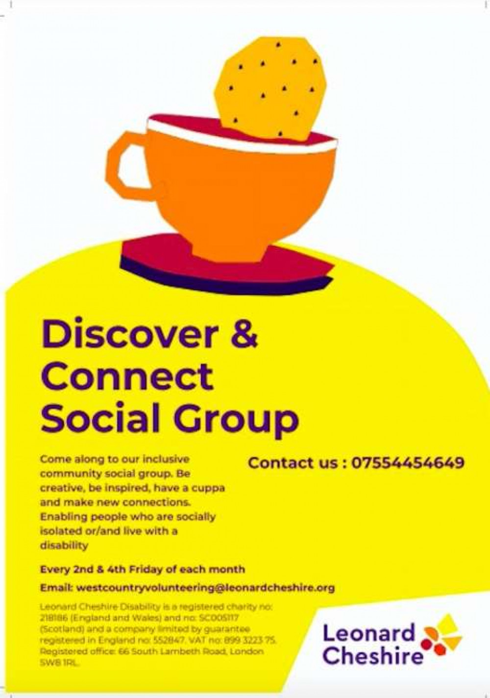 Leonard Cheshire hosts Discover and Connect Social Group in Dorchester