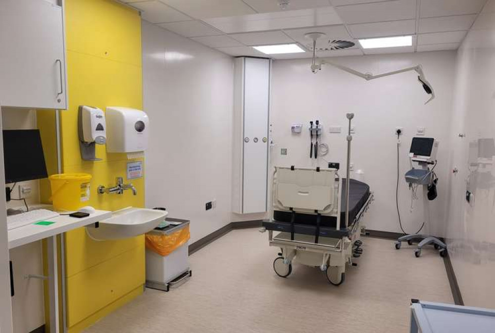 One of the new emergency department cubicles One of the new emergency department cubicles