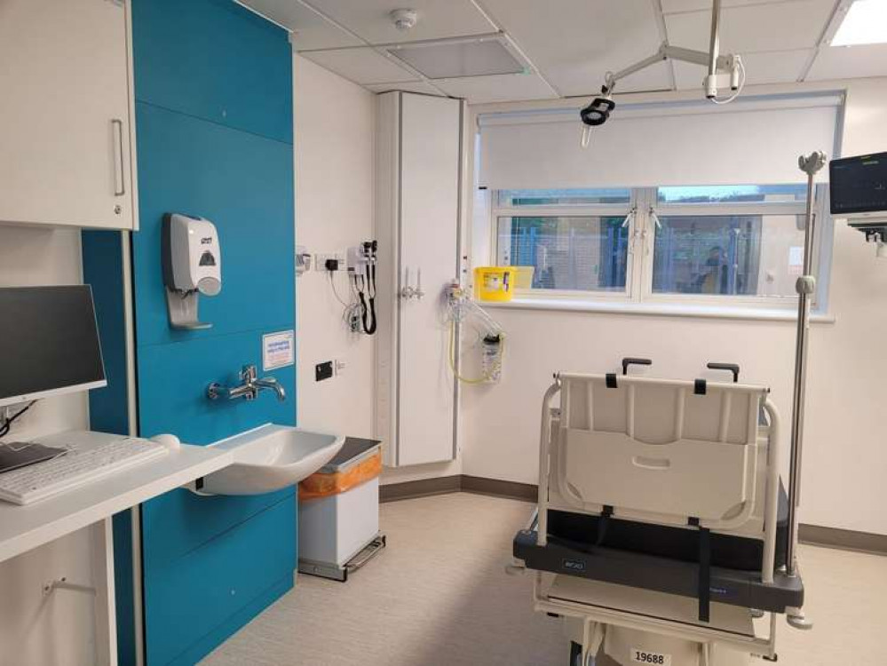 One of the new emergency department cubicles One of the new emergency department cubicles