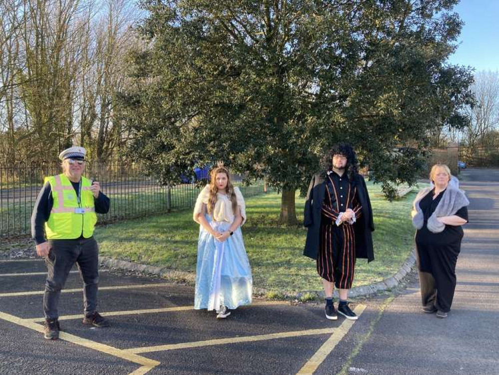 The Prince of Wales School in Dorchester welcomes Queen Elizabeth I, King Charles II and Queen Victoria for tea