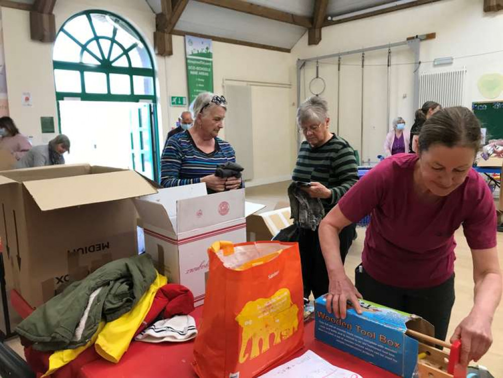 Volunteers at the Prince of Wales School