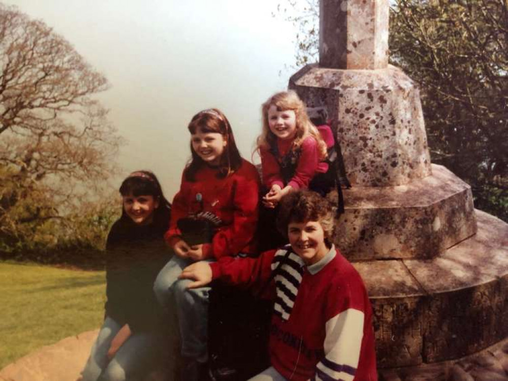 Emma with her sisters and mum