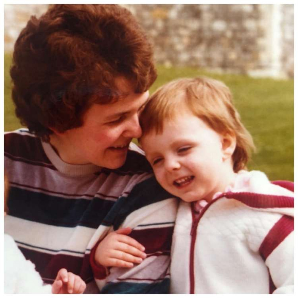 Emma with her mother