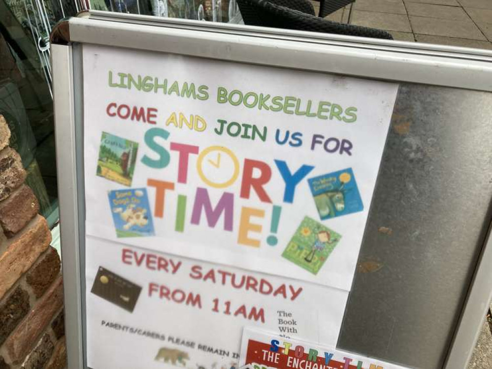 Storytime at Linghams bookstore